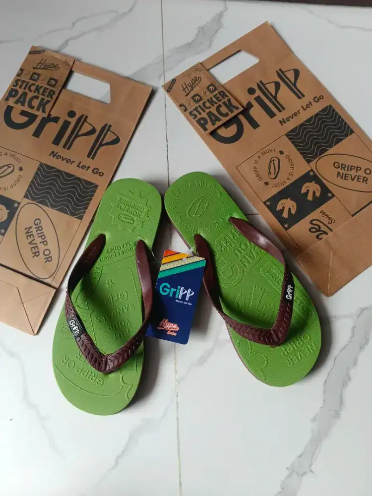 Sandal gripp hype by fipper 100% ori kondisi BARU/New