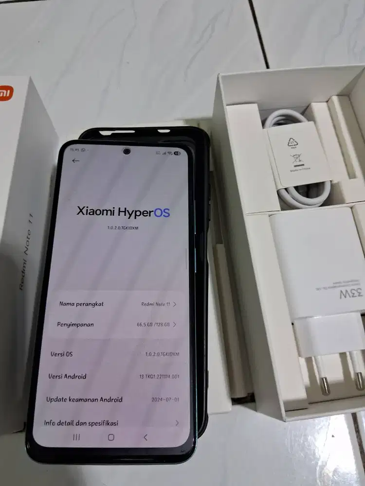 Redmi Note 11 4G 6/128Gb Fullset Mulus
