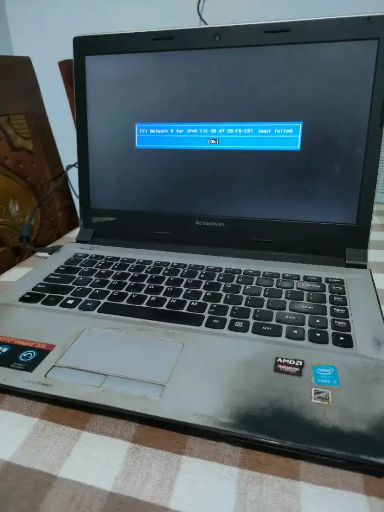 Laptop Lenovo Rusak