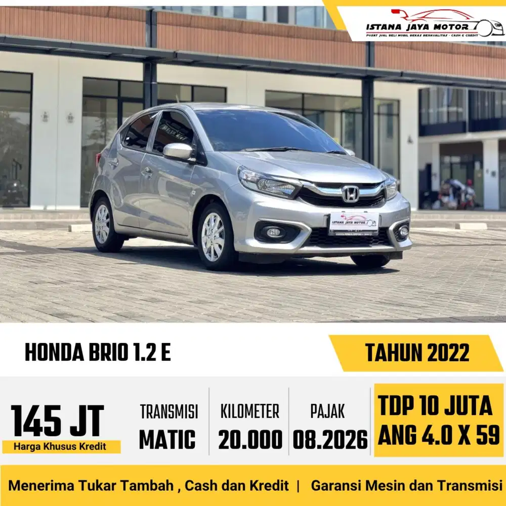 Honda Brio E AT th 2022 #istana jaya motor