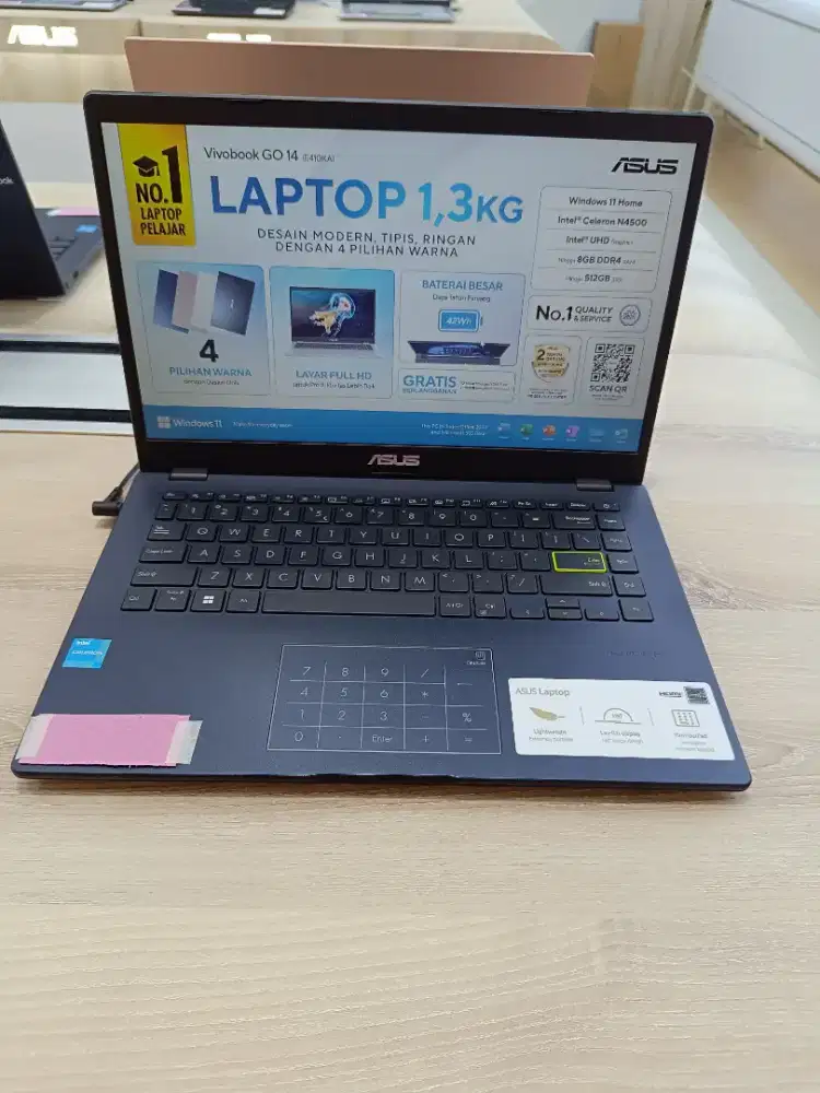 Asus Vivobook Celeron N4500
Cicilan mulai dari 300 ribuan  aja ...