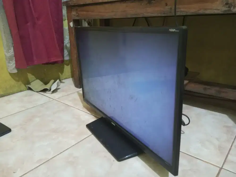 Dijual TV Sanyo LED 24 inch minus layar blank
