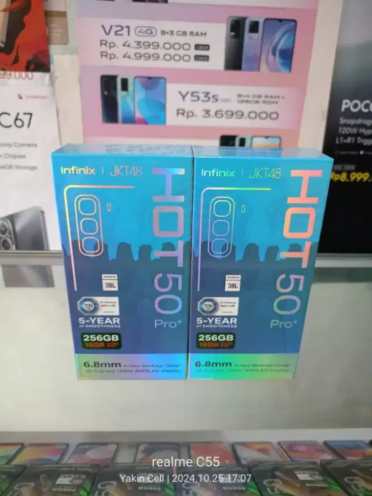 Infinix Hot 50 Pro Plus 8/256 GB Layar Curved Helio G100 Garansi Resmi