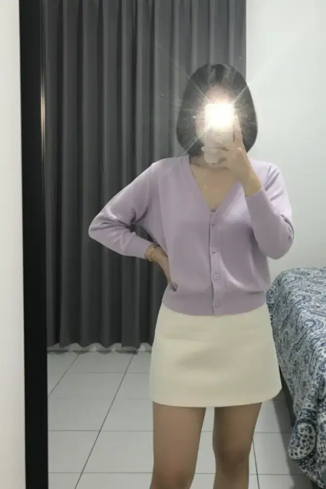 Cardigan Rajut Soft Pink