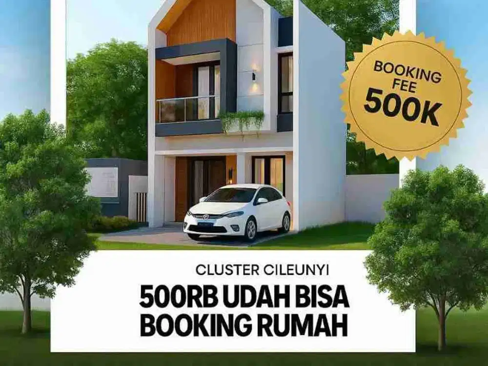 (Termurah) Rumah Baru Cluster di Cileunyi dekat Gerbang Tol, 2 Lantai Di Bandung Timur