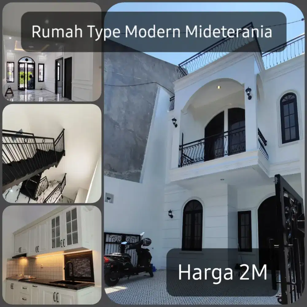 Rumah Baru Minimalis Mediteran di Pusat Kota Bandung