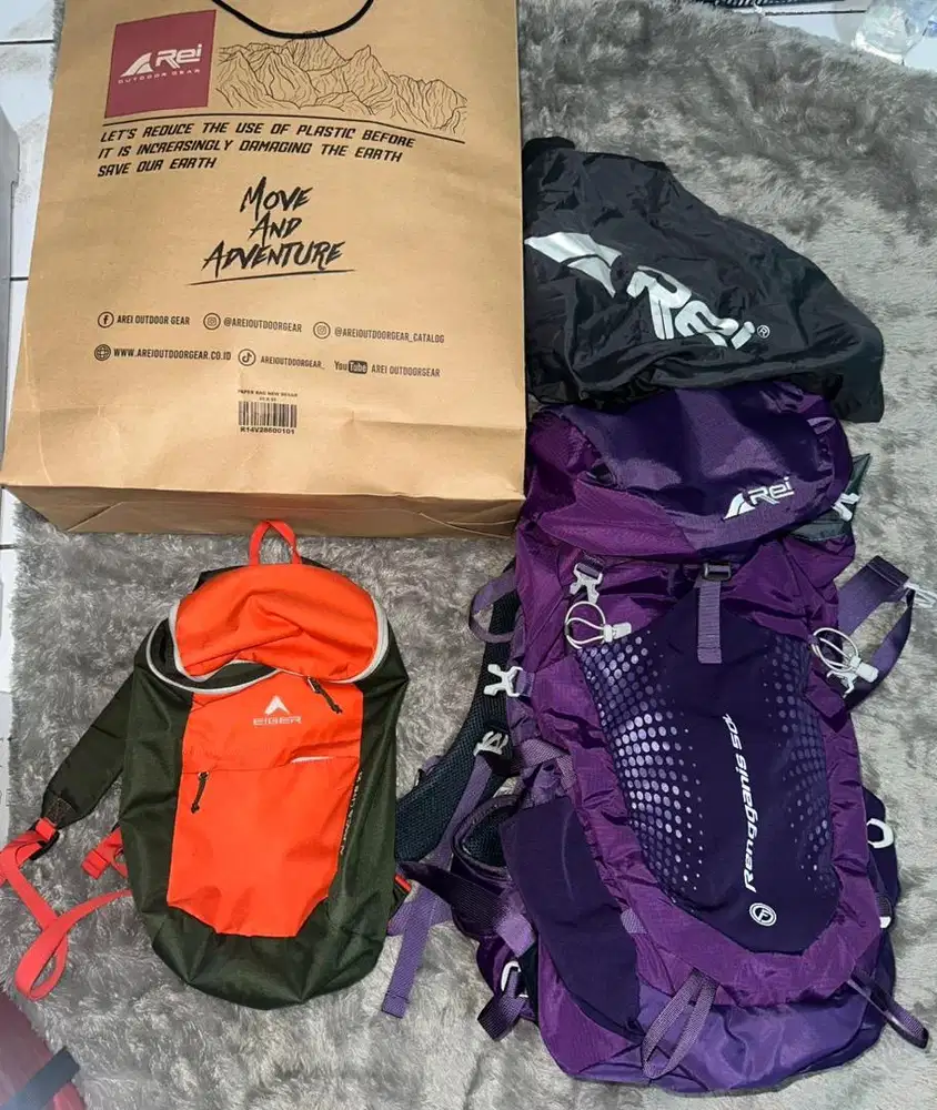 Carrier arei 50L dan daypack eiger