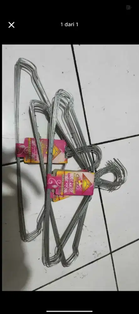 Hanger gantungan baju stenlis isi 10