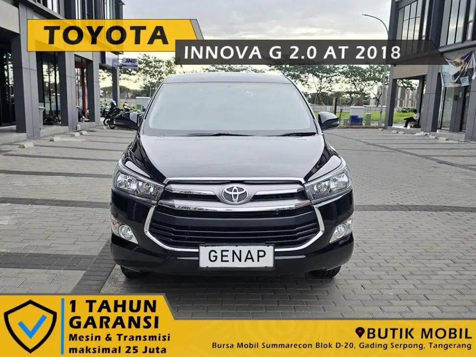 TDP 12 Juta. Innova G 2.0 AT 2018 Hitam