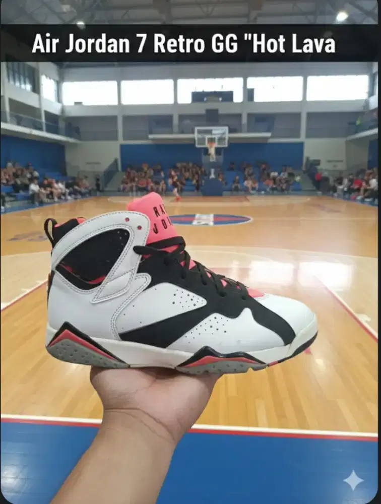Sepatu Air Jordan 7 Retro GG 'Hot Lava' size 36 insol  23 cm