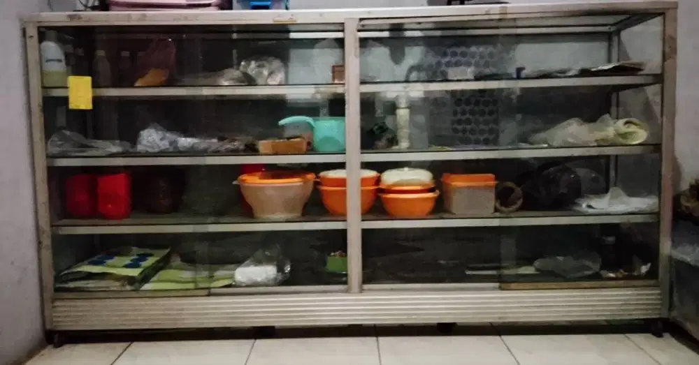 DIJUAL Etalase Kaca Display Jualan