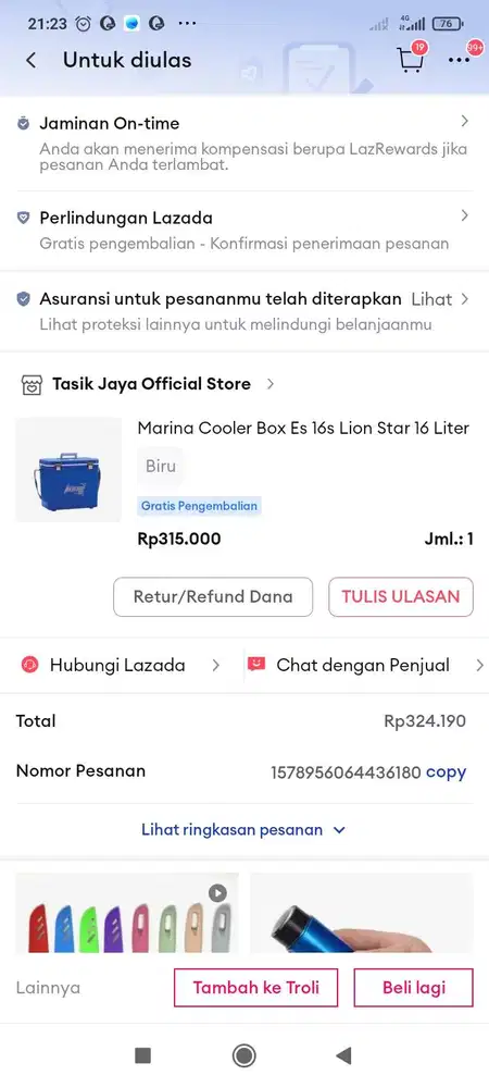 Marina Coolers box 16liter