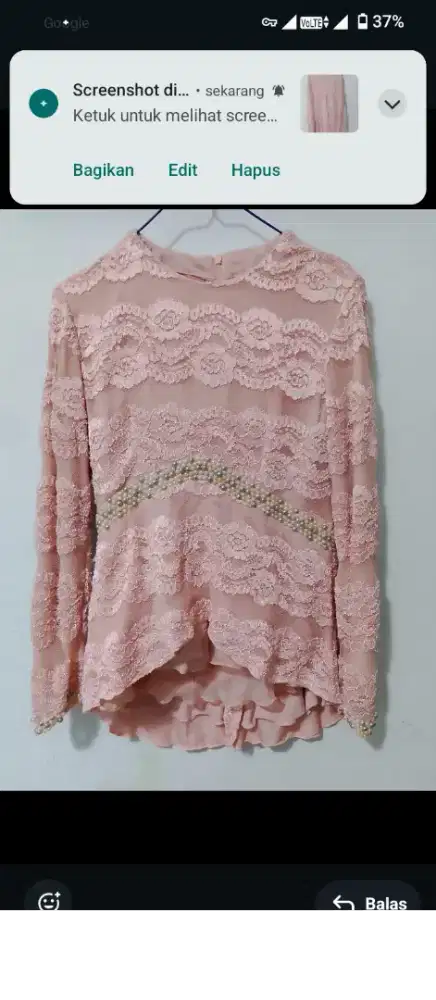 Dress atas dan bawah ada perniknya size M