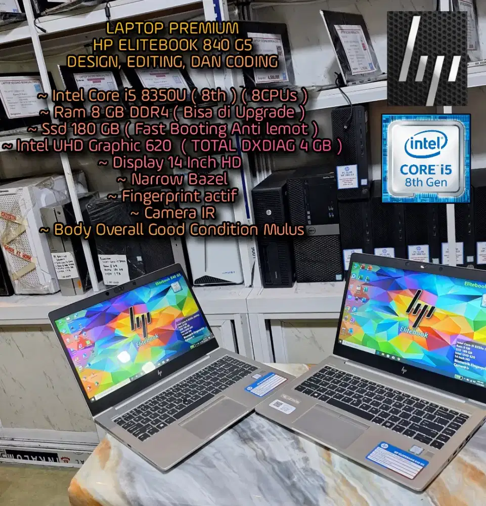 LAPTOP HP SUPER PREMIUM LAPTOP DESIGN EDITING CODING SUPER MULUS