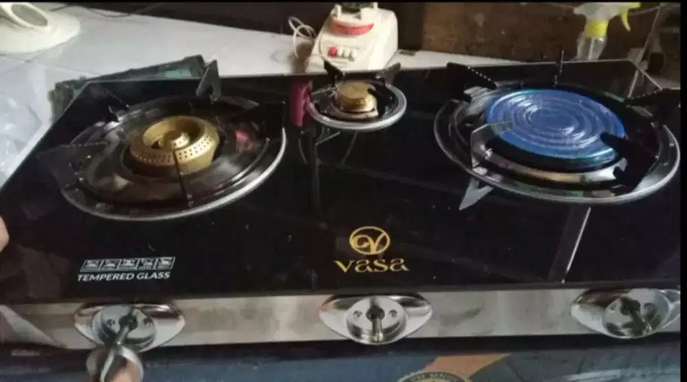 Jual kompor kaca merk vassa 3 tungku