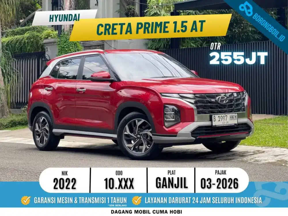 [TERMURAH] Hyundai Creta Prime AT 2022 Merah