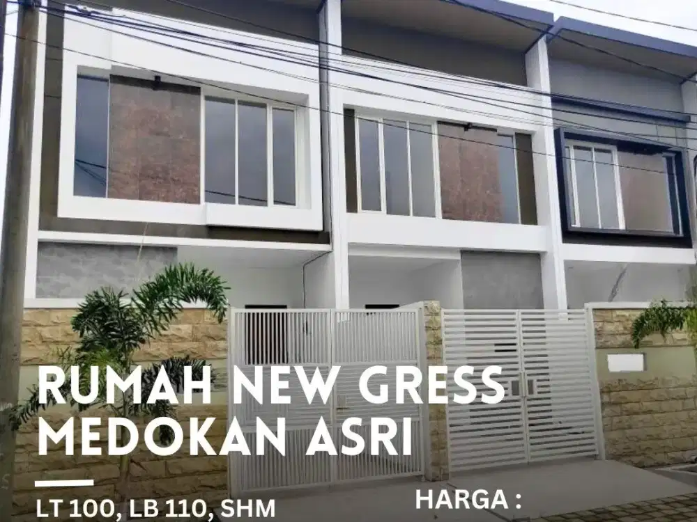1M-AN RUMAH BARU GRESS 2LANTAI MEDOKAN ASRI SURABAYA