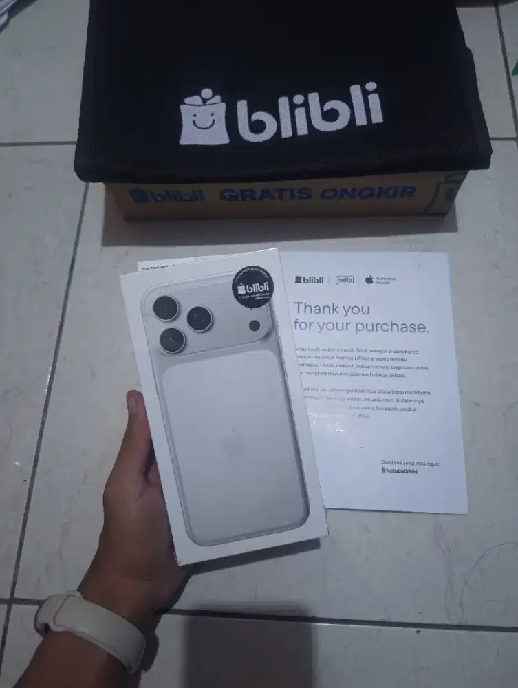 iphone 17 pro max silver baru Blibli garansi 2 tahun new murah resmi