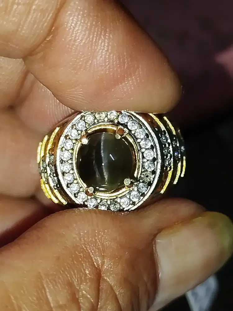 CINCIN NATURAL SILIMANITE CAT EYE SRILANKA PLUS MEMO