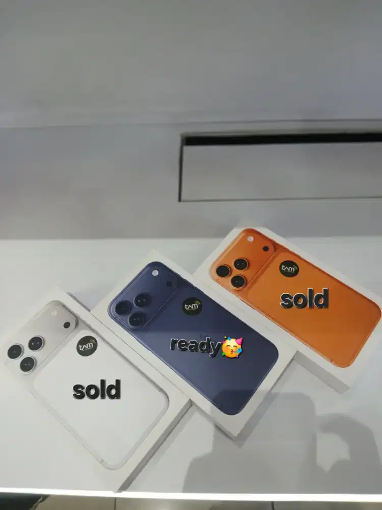 Ready ya gaes?.iphone 17 pro max 1tb, Garansi resmi ibox