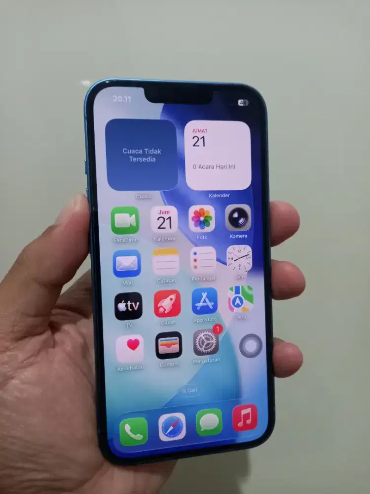 IPhone 13 Blue 256Gb Ex Inter Dual sim Batangan ada minus