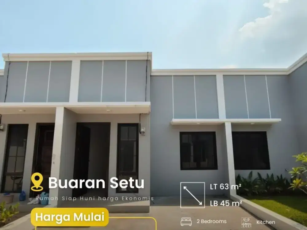 S798.Rumah Siap Huni Harga Ekonomis, Hanya 15 Menit ke Stasiun Rawabuntu