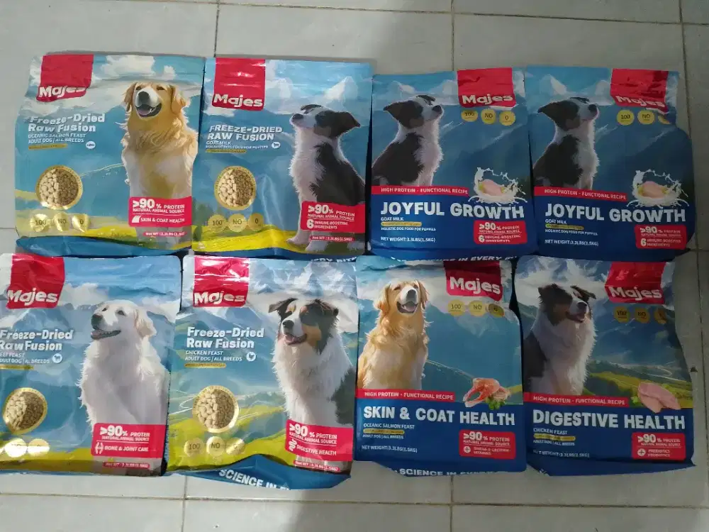Harga pas. Majes dog food freeze dried hpf total 12kg