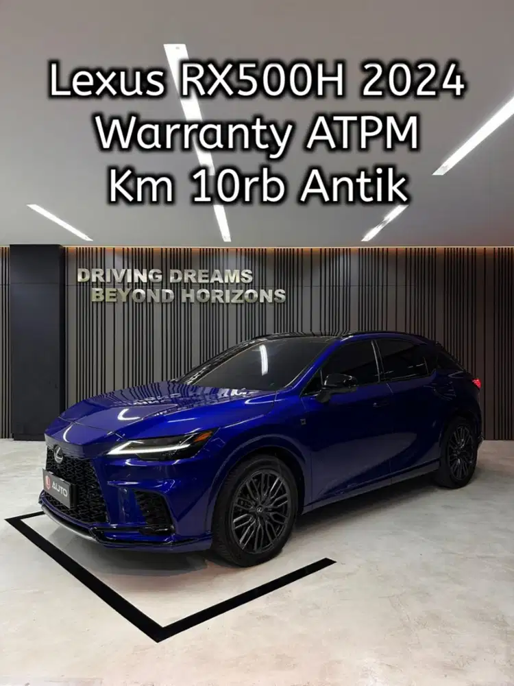 Lexus RX500h Hybrid F-Sport 2024 Biru B500GUD Km10rb Nik 2023