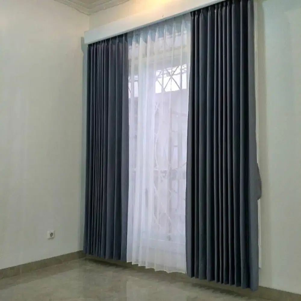 Pusat Gorden Blackout Pasang Skat Klinik Hordeng Pintu Gordyn Vitrase