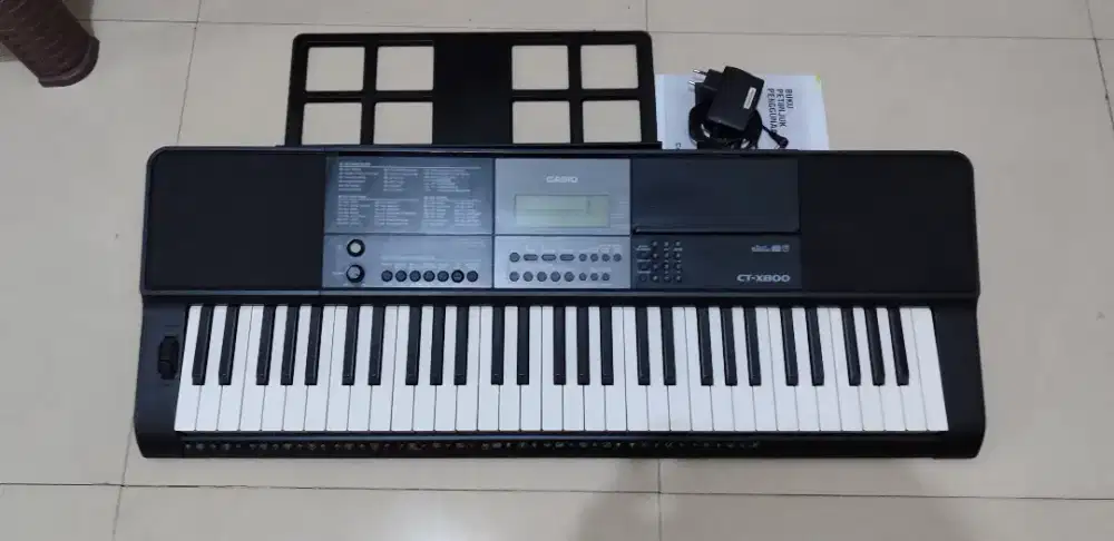 Casio CTX800 bekas normal, bisa flash disk