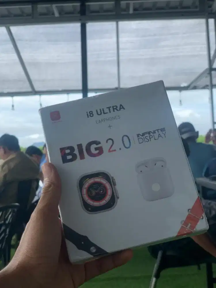Paket Smartwatch i8 Ultra + Earphones