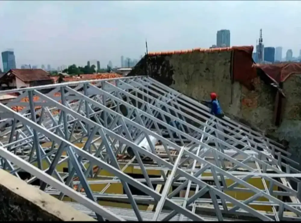 Pasang kanopi dan garasi baja ringan