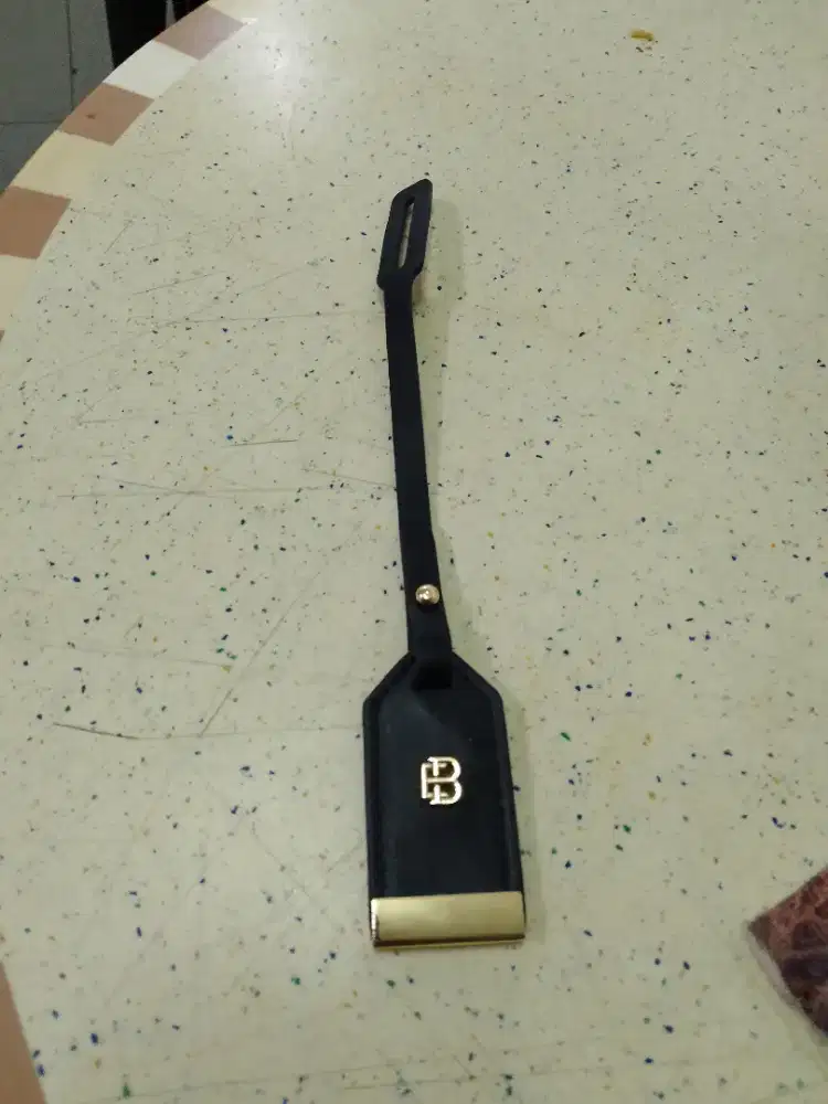 Mahar Baller Leather Luggage Tag ( gantungan koper kulit