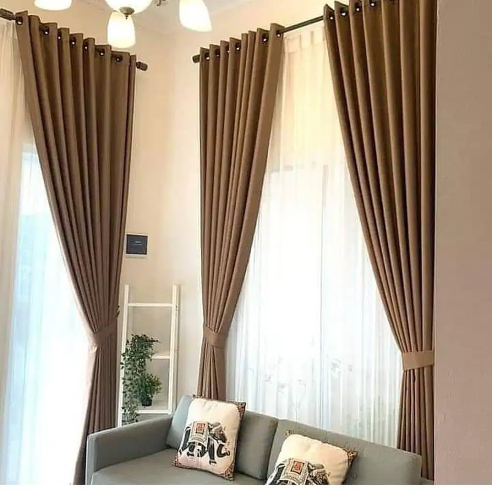 Menjual Gorden Blackout Pasang Skat Klinik Hordeng Gordyn Vitrase