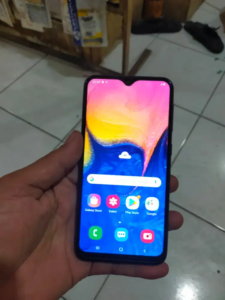 Jual hp secen Samsung a10 ram 2)32gb normal msh bgis