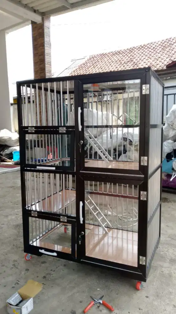KANDANG KUCING 2 TINGKAT SECOND
