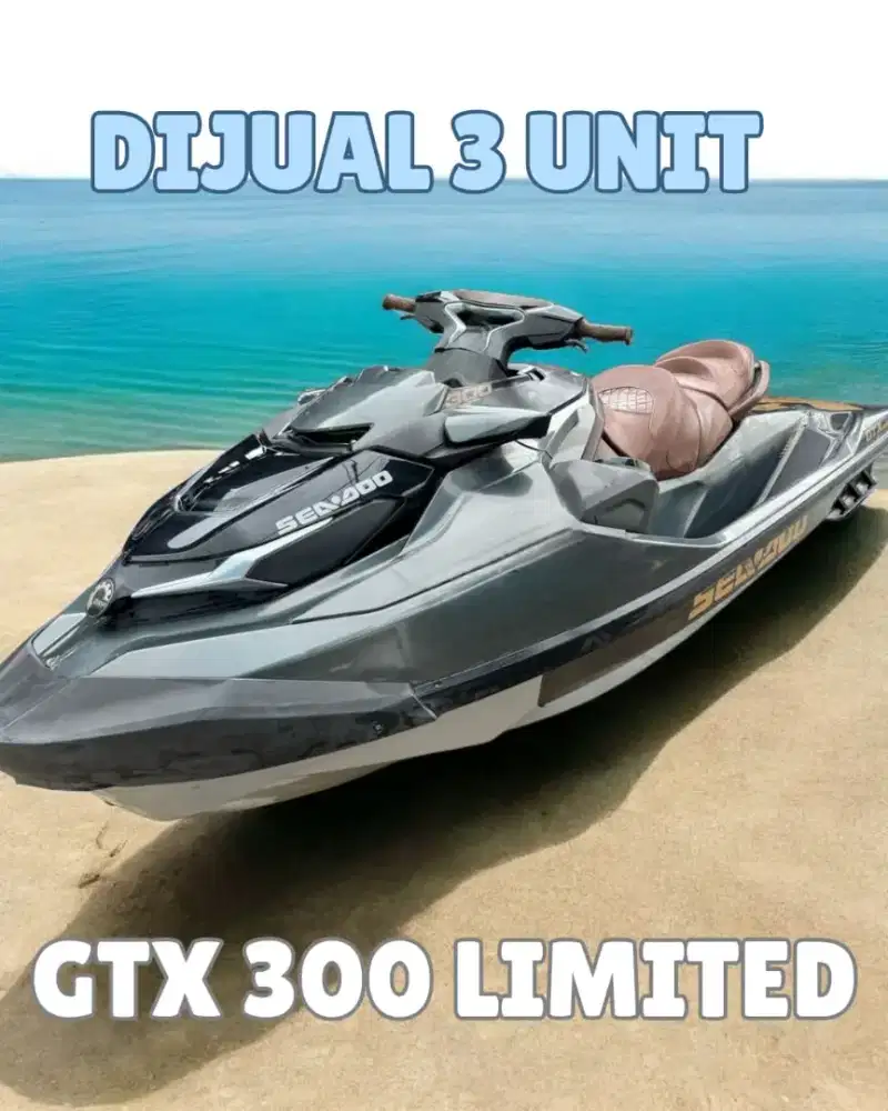Dijual 3 Jetski Seadoo GTX300 LIMITED 2021, 2020, 2019