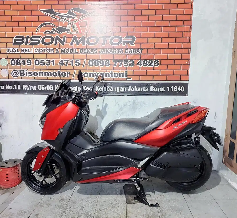 YAMAHA XMAX ABS TCS 250 FI TAHUN 2019 ISTIMEWA MERAH DOFF