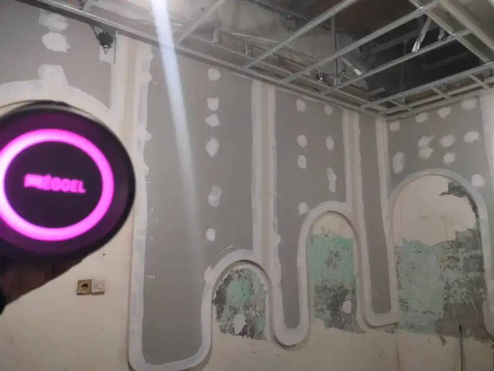 Penyekat ruangan partisi outdoor dan indoor dekorasi rumah jas4 gypsum