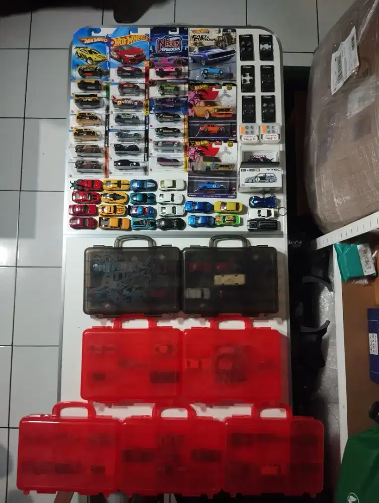 Diecast campur Hw miniscale ban loose koper diorama 65 pcs