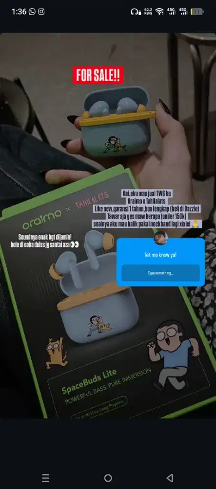 Tws Oraimo x Tahilalats