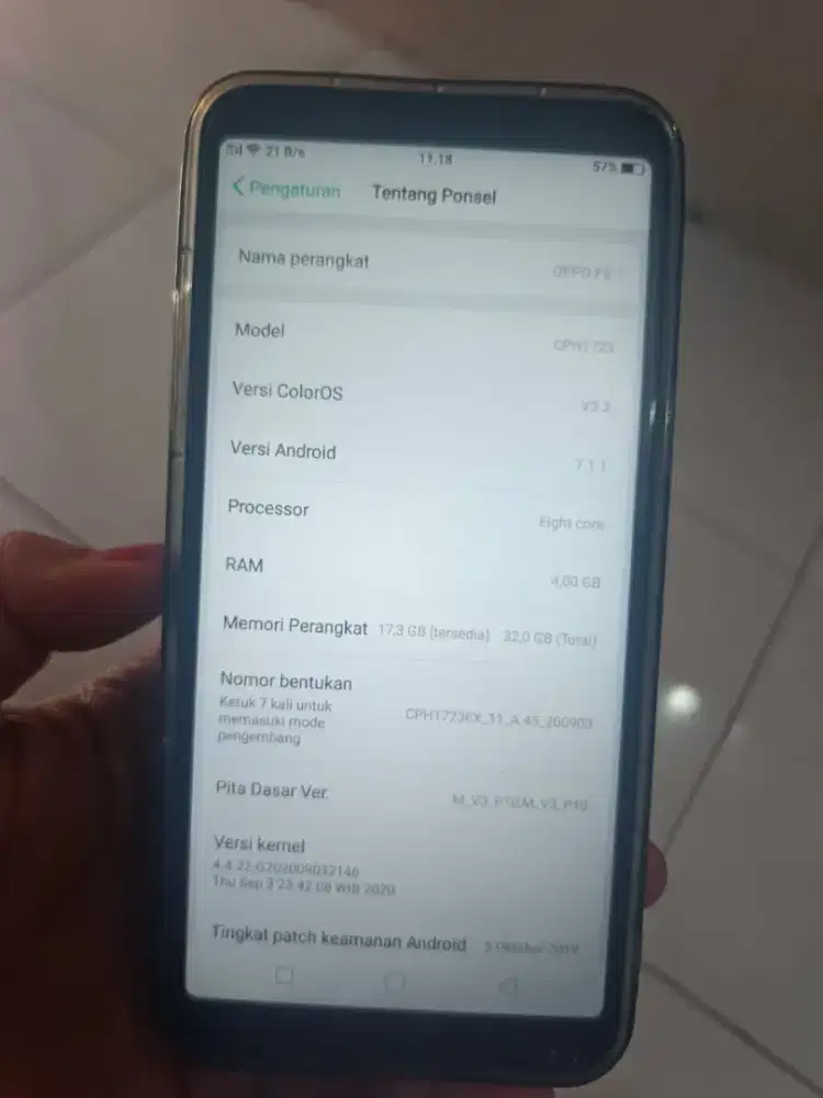 Jual Hp Second Oppo F5 Batangan