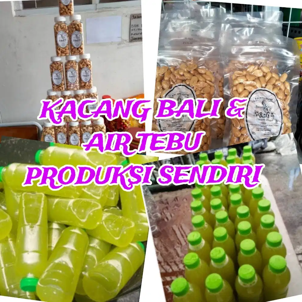 JUAL KACANG  BALI - AIR TEBU Prod Sendr Fresh, Enak, Halal & MURAH