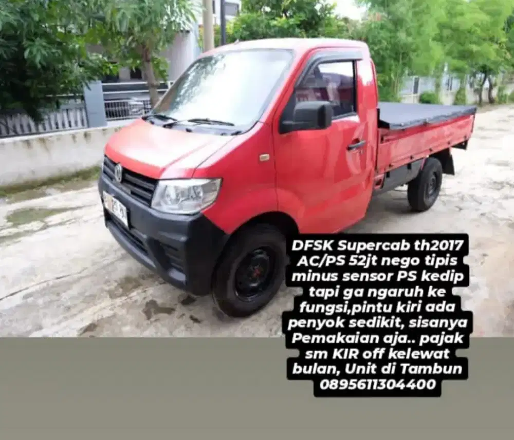 DFSK supercap thn 2017
Sudah AC/PS , warna merah