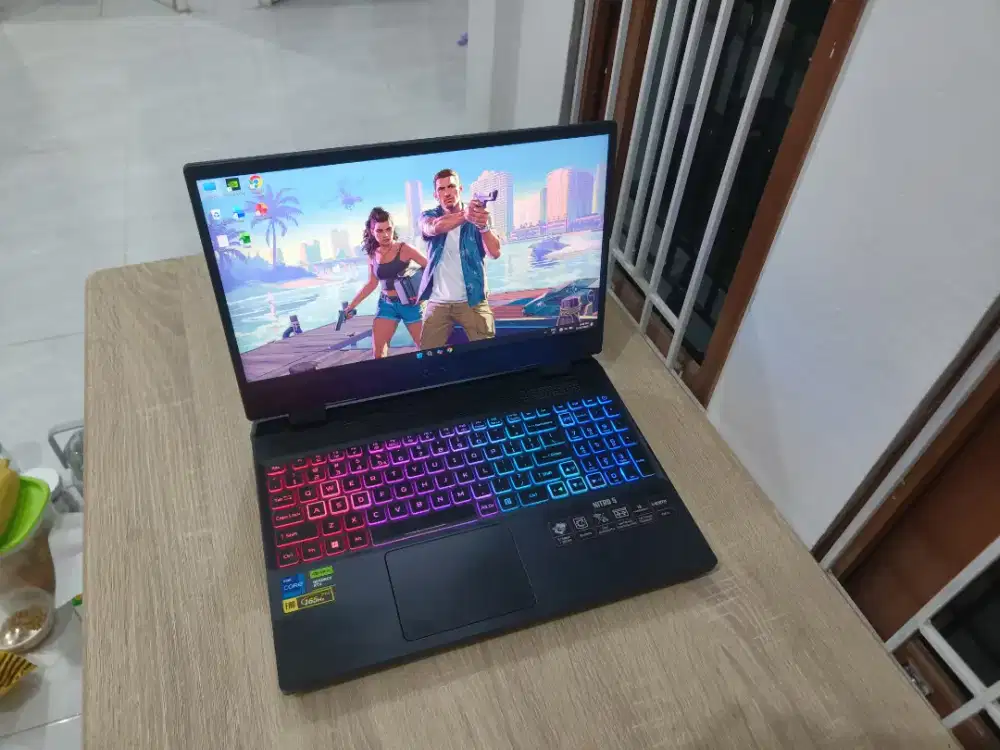 Acer RTX4060 Core i7 16/512GB DDR5 laptop siap pakai fullset
