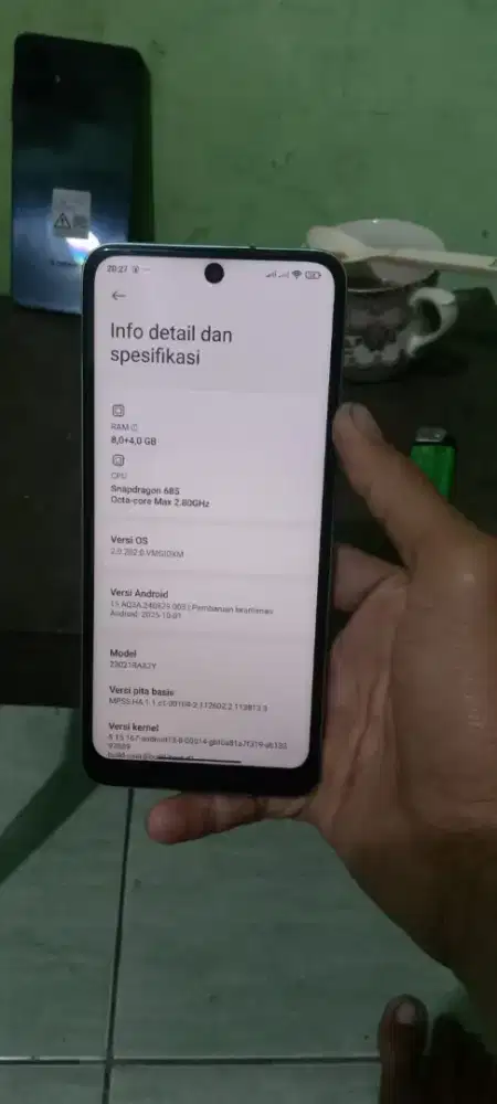 Redmi not 12 ram 8+4/128