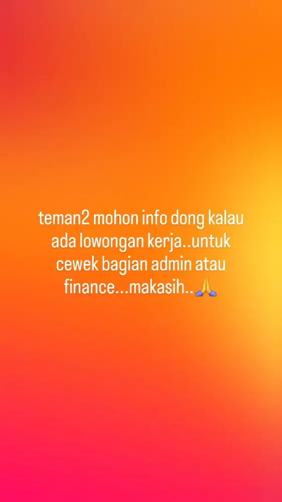 sedang mencari pekerjaan