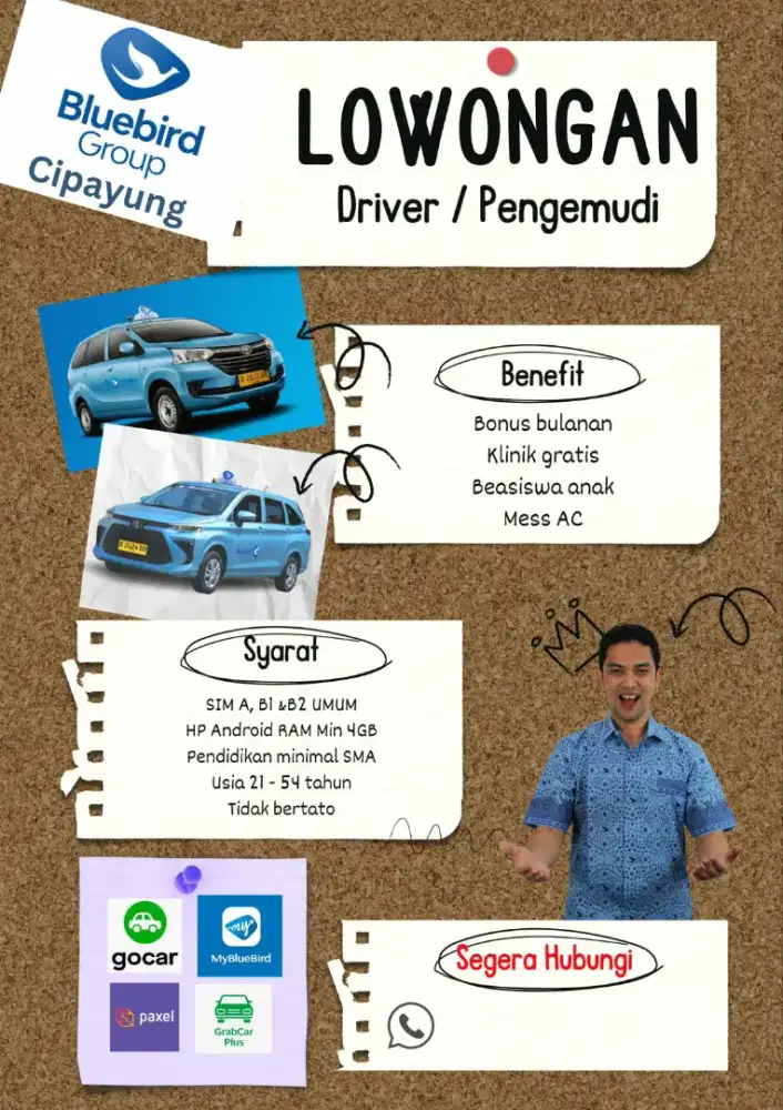 Lowongan Driver Tadi Bluebird Cipayung