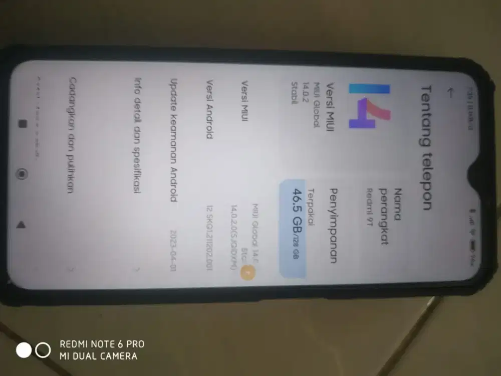 Redmi 9T Ram 6 /128 Orange