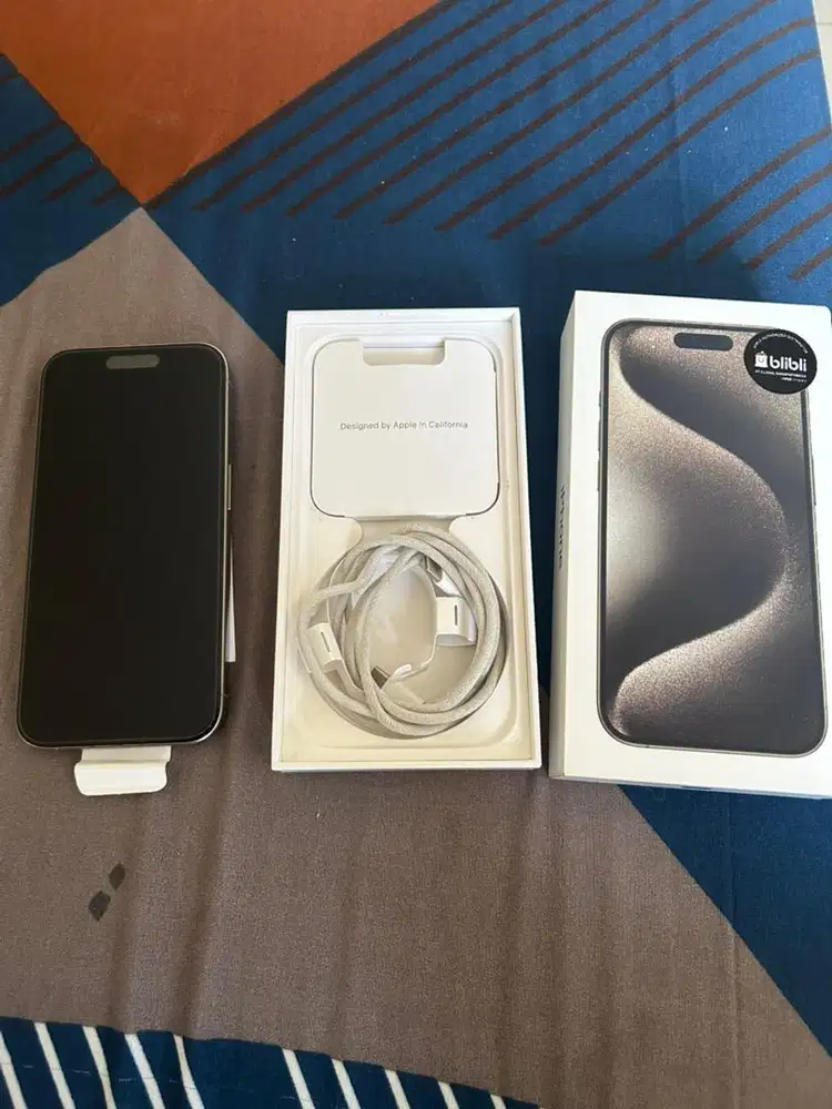 Iphone 15 Pro 256GB Ex Resmi Fullset Ori No Minus
